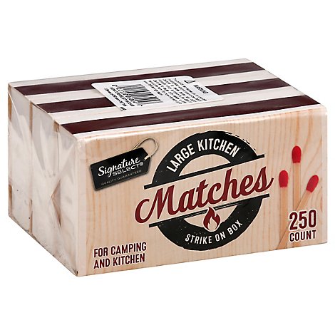 Signature SELECT Matches Kitchen Strike on Box Large - 250 Count