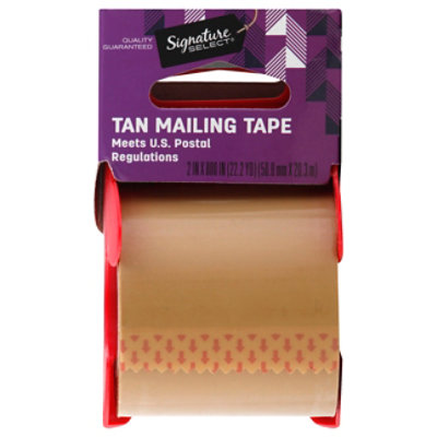  Signature SELECT Tape Mailing Tan 2x800 Inch - Each 