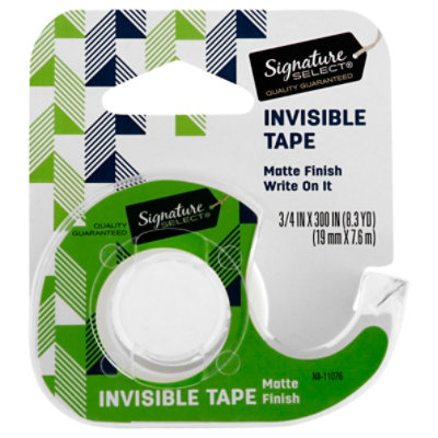 Signature SELECT Tape Invisible Matte Finish 0.75 Inch x 300 Inch - Each