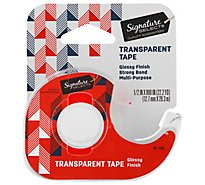Signature SELECT Tape Transparent Glossy Finish 0.5 Inch x 800 Inch - Each