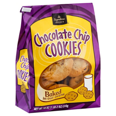 Signature SELECT Chocolate Chip Cookies 18 Count - Each - Image 1