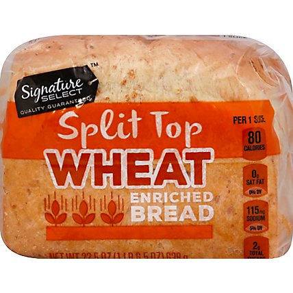 Signature SELECT Bread Split Top Wheat - 22.5 Oz - Image 2