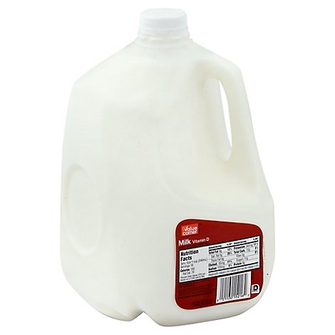 How many ounces are there in a gallon of milk Value Corner Whole Milk 1 Gallon Albertsons