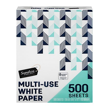 Signature SELECT Paper Multi Use 8.5x11 White 500 Sheets - Each - Image 3