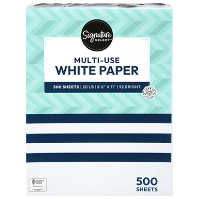 Signature SELECT Paper Multi Use 8.5x11 White 500 Sheets - Each - Image 3