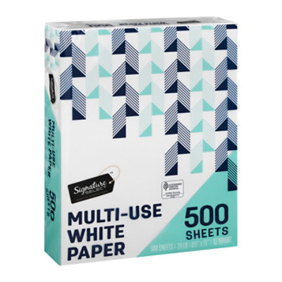 Signature SELECT Paper Multi Use 8.5x11 White 500 Sheets - Each - Image 1