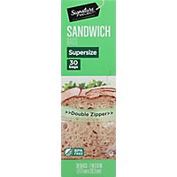 Signature SELECT Sandwich Bags Resealable Extra Large BPA Free - 30 Count - Image 2