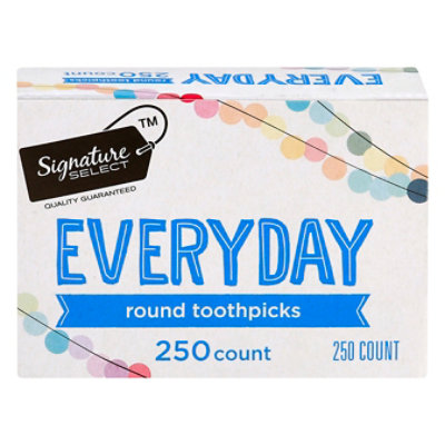 Signature SELECT Everyday Round Toothpicks - 250 Count - Image 4