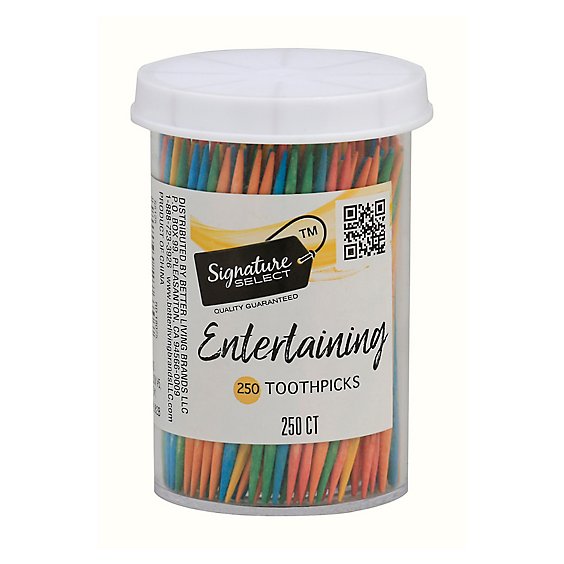 Signature SELECT Toothpicks Party Colors - 250 Count