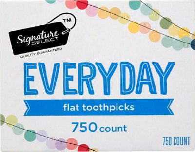 Signature SELECT Toothpicks Everyday Flat - 750 Count - Image 2