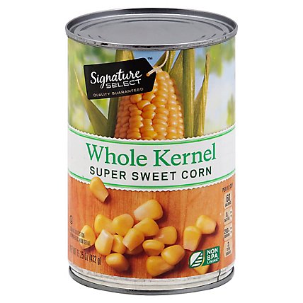 Signature SELECT Corn Whole Kernel Super Sweet - 15.25 Oz - Image 1