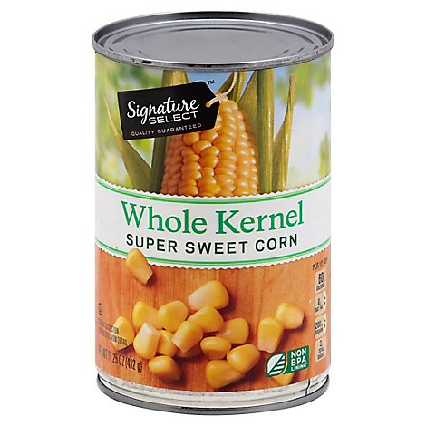 Signature SELECT Corn Whole Kernel Super Sweet - 15.25 Oz