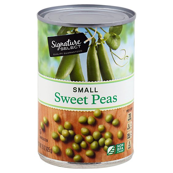 Signature SELECT Peas Sweet Small - 15 Oz