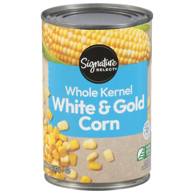 Signature SELECT Corn Whole Kernel Super Sweet White & Gold Can - 15.25 Oz - Image 1