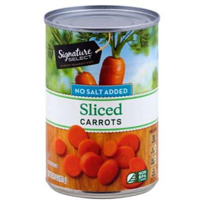 Signature SELECT Carrots Sliced No Salt Added - 14.5 Oz