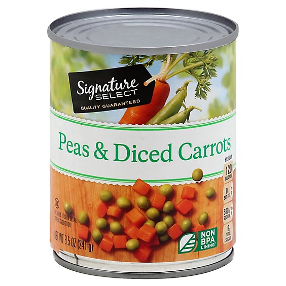 Signature SELECT Peas & Diced Carrots - 8 Oz