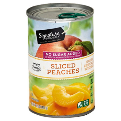 Signature SELECT Peaches Slices No Sugar Added - 14.5 Oz - Image 1