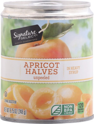 Signature SELECT Apricot Halves in Heavy Syrup - 8.75 Oz - Image 2