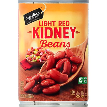 Signature SELECT Beans Kidney Light Red - 15 Oz