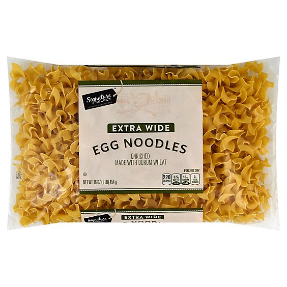 Signature SELECT Pasta Egg Noodles Extra Wide - 16 Oz