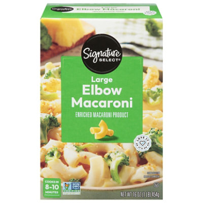 Signature SELECT Pasta Elbow Macaroni Large Box - 16 Oz