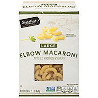 Signature SELECT Pasta Elbow Macaroni Large Box - 16 Oz - Image 2