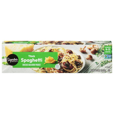 Signature SELECT Pasta Spaghetti Thick Box - 16 Oz - Image 1