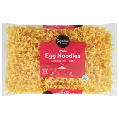 Signature SELECT Pasta Egg Noodles Wide Bag - 16 Oz