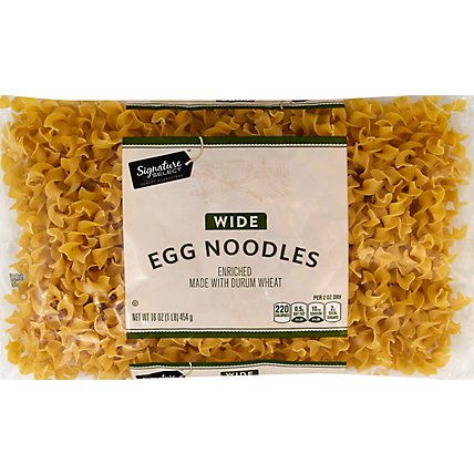 Signature SELECT Pasta Egg Noodles Wide Bag - 16 Oz - Image 2