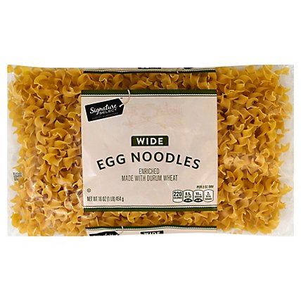 Signature SELECT Pasta Egg Noodles Wide Bag - 16 Oz - Image 1