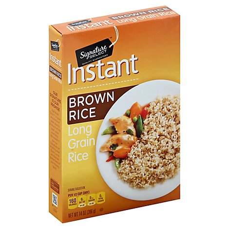 Signature SELECT Rice Brown Instant - 14 Oz