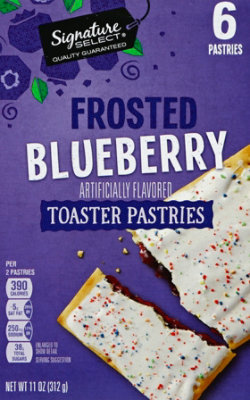 Signature SELECT Toaster Pastries Frosted Blueberry 6 Count - 11 Oz - Image 2