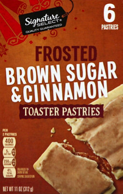 Signature SELECT Toaster Pastries Frosted Brown Sugar & Cinnamon 6 Count - 11 Oz - Image 2