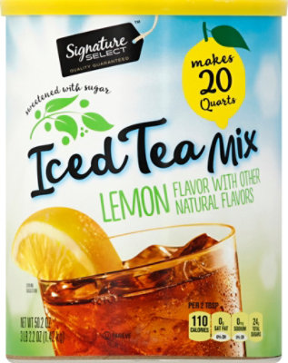 Signature SELECT Iced Tea Mix Sugar Sweetened Natural Lemon Flavor - 50.2 Oz - Image 2