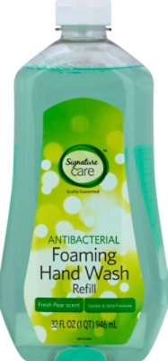 Signature Care Hand Wash Foaming Antibacterial Pear Scent Refill - 32 Fl. Oz. - Image 2