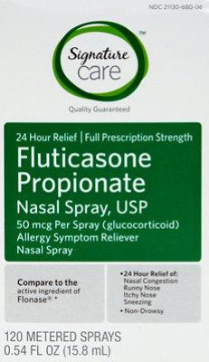 Signature Care Fluticasone Propionate USP 50mcg Nasal Spray 24 Hour - 0.54 Fl. Oz. - Image 2