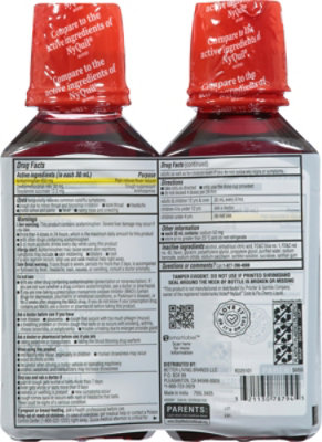 Signature Care Cold & Flu Relief Nighttime Acetaminophen 650mg Cherry Flavor - 2-12 Fl. Oz. - Image 4