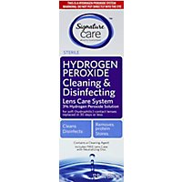 Signature Care Hydrogen Peroxide 3% Lens Care System Cleaning & Disinfecting - 12 Fl. Oz. - Image 2
