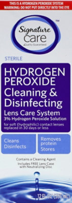 Signature Care Hydrogen Peroxide 3% Lens Care System Cleaning & Disinfecting - 12 Fl. Oz. - Image 2