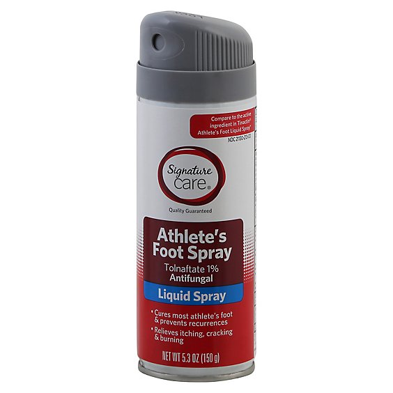 Signature Care Athletes Foot Spray Liquid Tolnaftate 1% Antifungal - 5.3 Oz