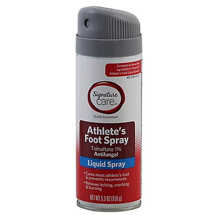 Signature Care Athletes Foot Spray Liquid Tolnaftate 1% Antifungal - 5.3 Oz - Image 1