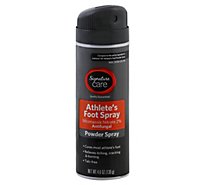 Signature Care Athletes Foot Spray Powder Miconazole Nitrate 2% Antifungal - 4.6 Oz