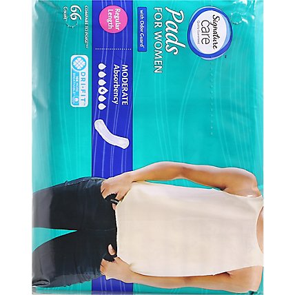 Signature Care Extra Absorbency Regular Length Bladder Control Pads For Women - 66 Count - Image 4
