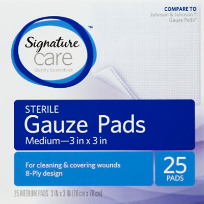 Signature Select/Care Gauze Pads Sterile Medium - 25 Count - Image 2