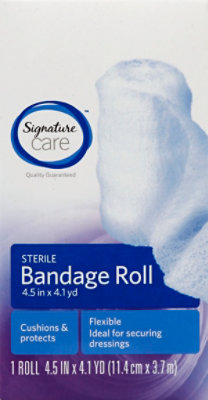 Signature Select/Care Bandage Roll Flexible 4.5in x 4.1yd - Each - Image 2