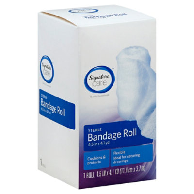 Signature Select/Care Bandage Roll Flexible 4.5in x 4.1yd - Each - Image 1