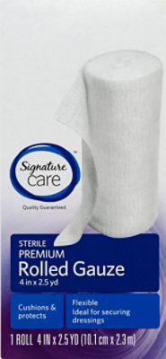 Signature Select/Care Gauze Rolled Sterile Premium 4in x 2.5yd - Each - Image 2