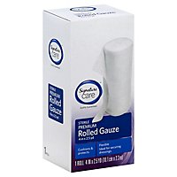 Signature Care Gauze Rolled Sterile Premium 4in x 2.5yd - Each - Image 1