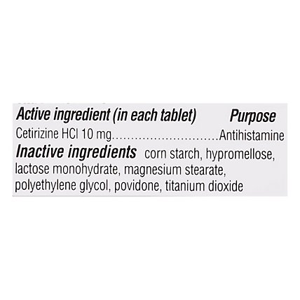 Signature Care Allergy Relief Cetirizine Hydrochloride 10mg Antihistamine Tablet - 45 Count - Image 4