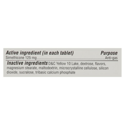 Signature Select/Care Gas Relief Simethicone 125mg Extra Strength Peppermint Tablet - 18 Count - Image 3